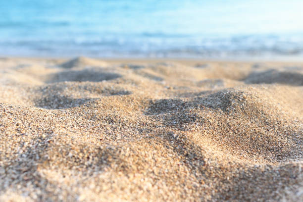 istock background image of sandy beach and ocean waves 1140413281
