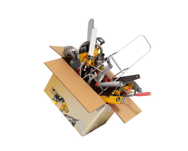 istock concept of product categories construction tool fly out of the box 3d render on white no shadow 1140415536