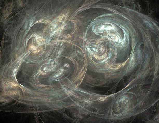 istock image of one Digital Fractal on Black Color 1140416839