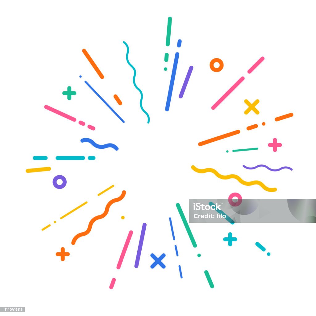 Colorful Modern Explosion Colorful modern explosion concept with space for copy. Celebration stock vector