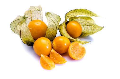 Physalis isolated on white background