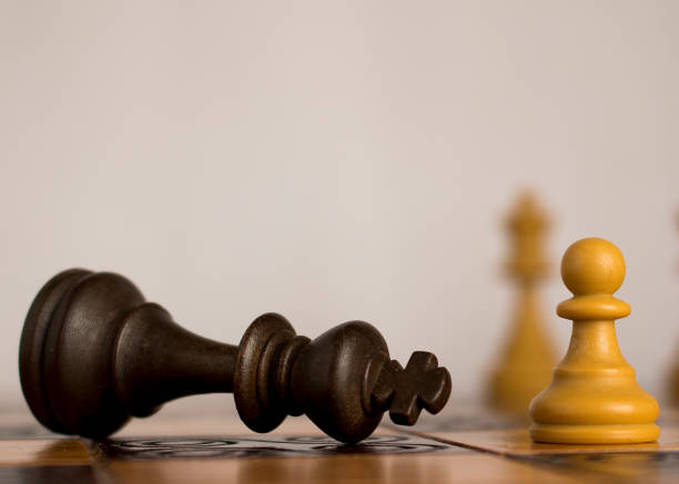 istock Chess photographed on a chessboard 1140429538