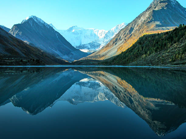istock Belukha Mountain on Lake Akkem 1140429989
