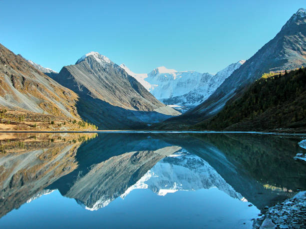istock Belukha Mountain on Lake Akkem 1140429992