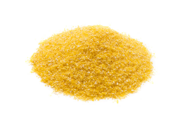 istock yellow polenta isolated on white background 1140430720