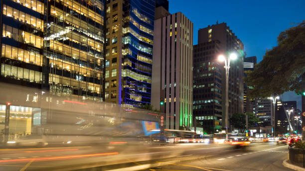 istock Paulista Avenue at night 1140433750