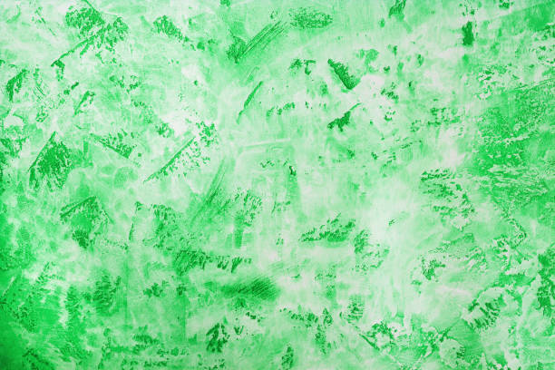 istock Antique wall surface, green texture of decorative plaster, architecture abstraction background 1140434233