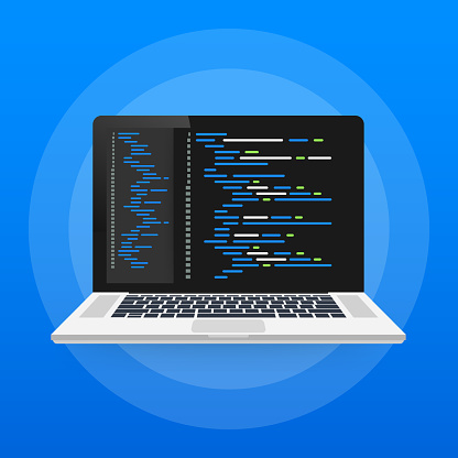 Digital Java Code Text Computer Software Coding Vector Concept ...