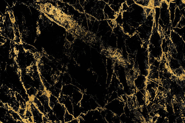 istock Black marble texture with gold pattern background design for cover book or brochure, poster or realistic business and design artwork. 1140438989