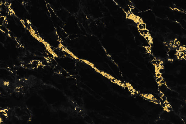 istock Black marble texture with gold pattern background design for cover book or brochure, poster or realistic business and design artwork. 1140439721