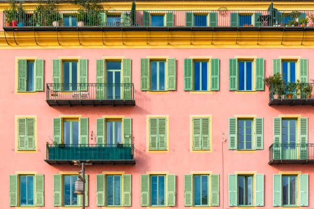 istock Nice, France, pink facade 1140440012