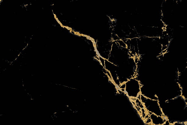 istock Black marble texture with gold pattern background design for cover book or brochure, poster or realistic business and design artwork. 1140440210