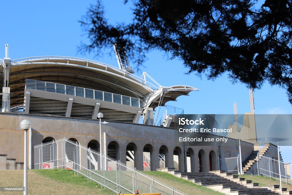 Stadium of Gerland in Lyon City named Matmut Stadium - Stdium of the LOU Rugby team - Lyon's rugby team France Stock Photo