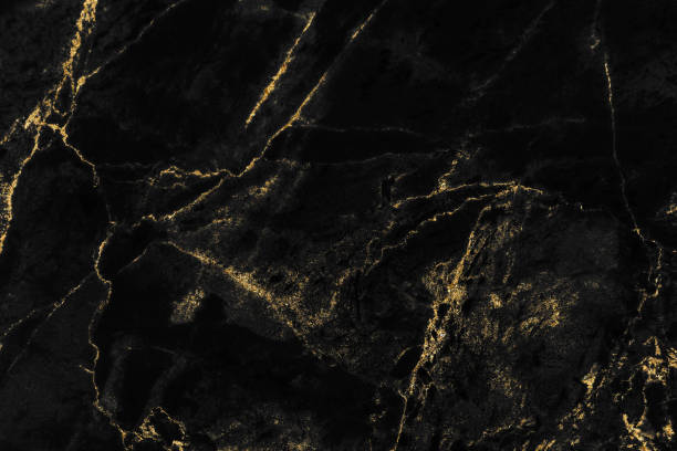 istock Black marble texture with gold pattern background design for cover book or brochure, poster or realistic business and design artwork. 1140440570