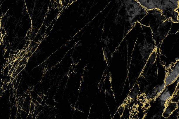 istock Black marble texture with gold pattern background design for cover book or brochure, poster or realistic business and design artwork. 1140440721