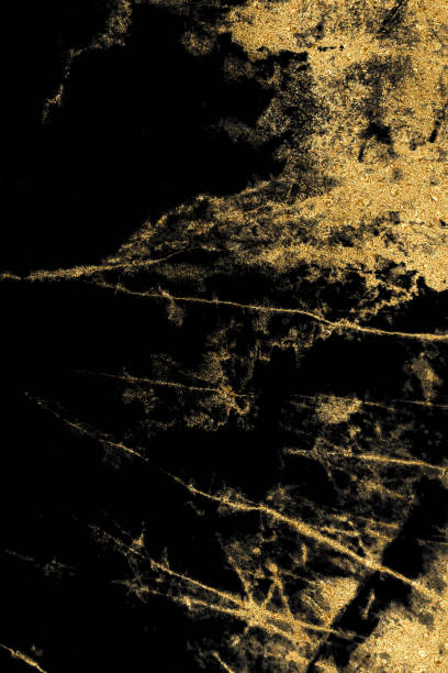istock Black marble texture with gold pattern background design for cover book or brochure, poster or realistic business and design artwork. 1140441710