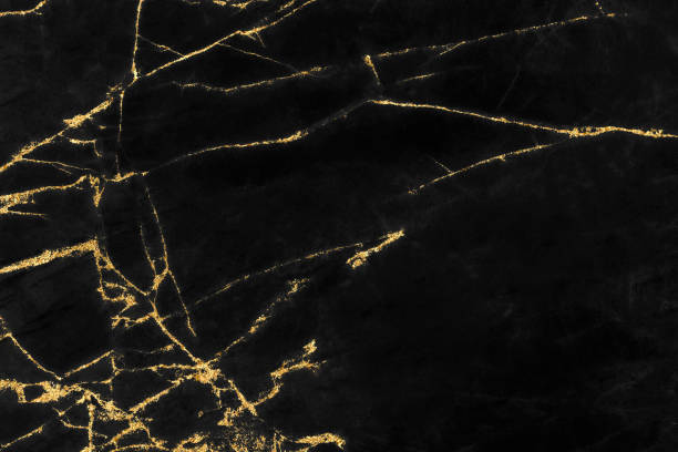 istock Black marble texture with gold pattern background design for cover book or brochure, poster or realistic business and design artwork. 1140442796