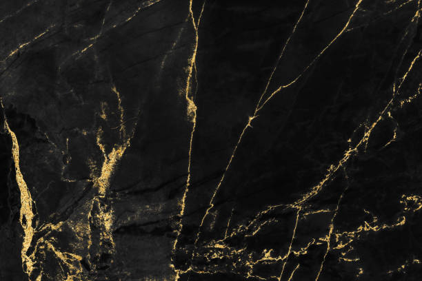 istock Black marble texture with gold pattern background design for cover book or brochure, poster or realistic business and design artwork. 1140442943