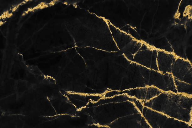 istock Black marble texture with gold pattern background design for cover book or brochure, poster or realistic business and design artwork. 1140442993