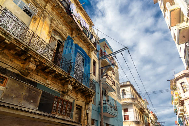 istock old colonial styled facades in Central Havana 1140443562
