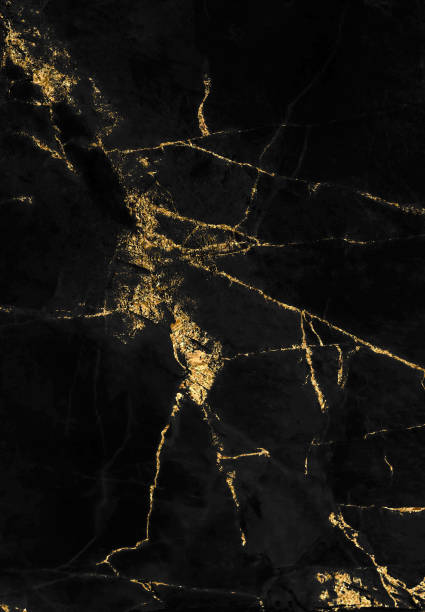 istock Black marble texture with gold pattern background design for cover book or brochure, poster or realistic business and design artwork. 1140443823