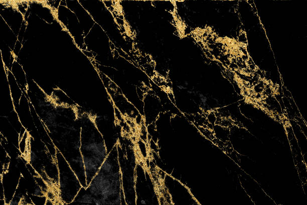 istock Black marble texture with gold pattern background design for cover book or brochure, poster or realistic business and design artwork. 1140444035
