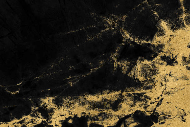 istock Black marble texture with gold pattern background design for cover book or brochure, poster or realistic business and design artwork. 1140444309