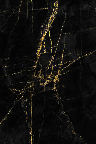 istock Black marble texture with gold pattern background design for cover book or brochure, poster or realistic business and design artwork. 1140445461