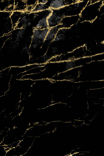 istock Black marble texture with gold pattern background design for cover book or brochure, poster or realistic business and design artwork. 1140446877