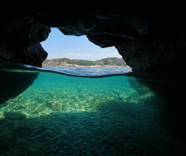 istock Over under sea cavern seashore Mediterranean sea 1140451597