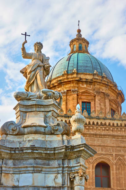 istock Palermo Cathedral with Santa Rosalia statue 1140452541