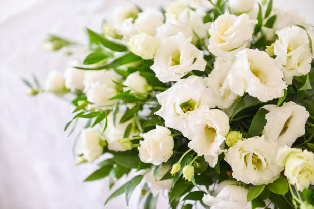 istock floral arrangement for interior decoration, table setting for a wedding or to create a home cosiness. use as background 1140465359