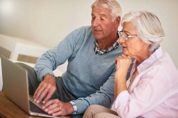 istock Senior couple at home enjoying time together 1140466403