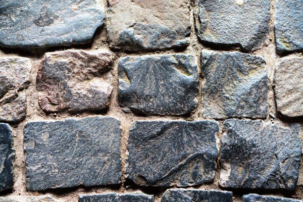 istock Gray paving stones as background, top view 1140473000