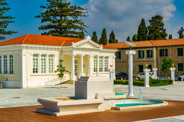 istock Town hall in Paphos, Cyprus 1140483095