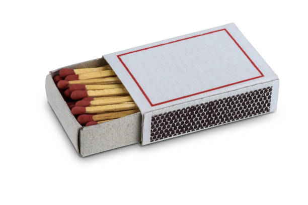 istock Box of matches isolated on white background 1140489315