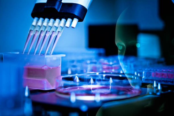 istock Laboratory equipment working for sterilization Ai 1140489479