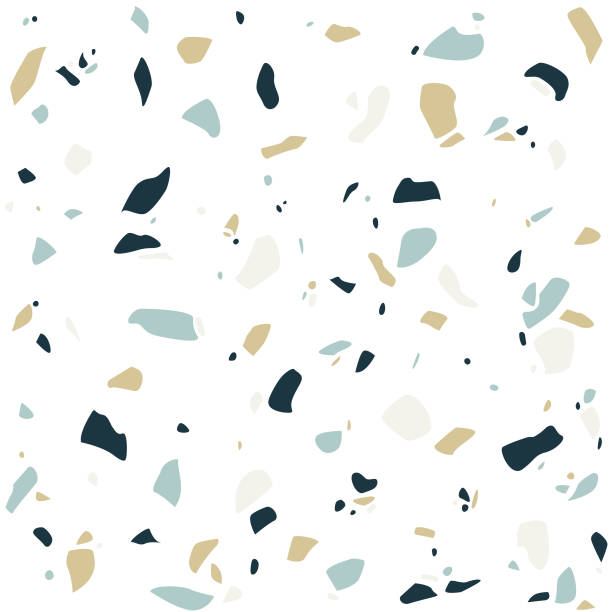 ilustrações de stock, clip art, desenhos animados e ícones de modern terrazzo stone seamless pattern - stone granite tile seamless