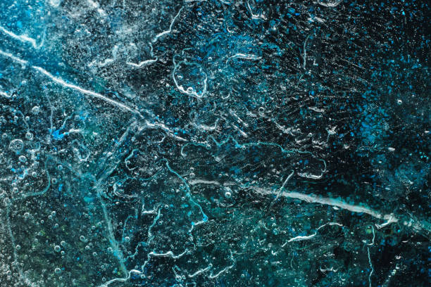 Watercolor abstract blot on the ice surface background\n\ndate  - 04/02/2019\nI drew watercolors on ice and took pictures of it.\nCity - Kyev