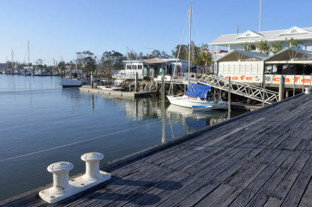 yamba marina en nouvelle-galles du sud australie - yamba photos et images de collection