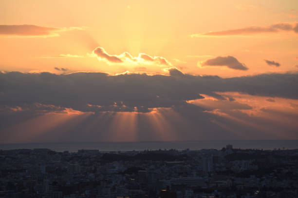 Evening view of the Okinawa Naha