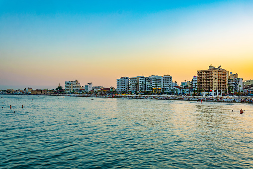 Sunset over Larnaca, Cyprus