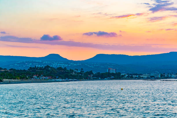 istock Sunset over Poli beach on Cyprus 1140506498