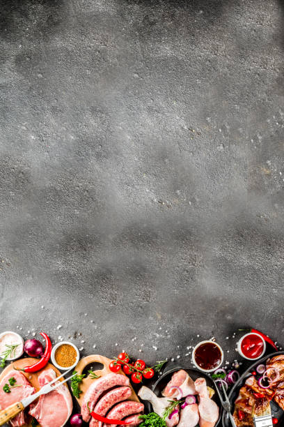 istock Various raw meat ready for grill and bbq 1140516356