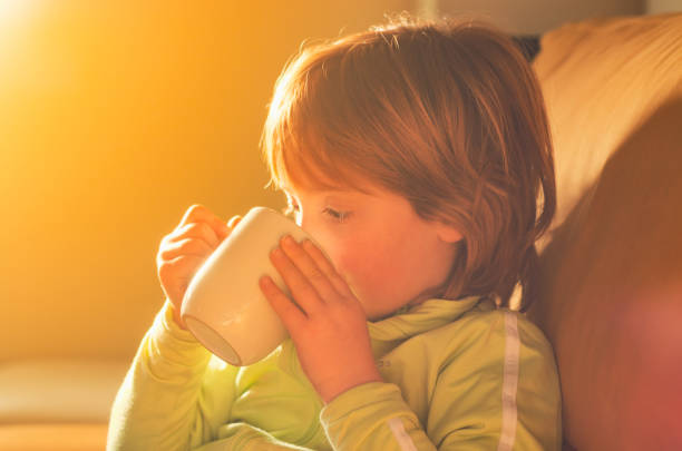istock Children's breakfast Girl having breakfast 1140519491
