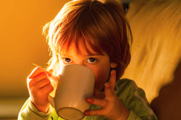 istock Children's breakfast Girl having breakfast 1140519498
