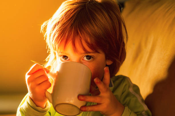 istock Children's breakfast Girl having breakfast 1140519501