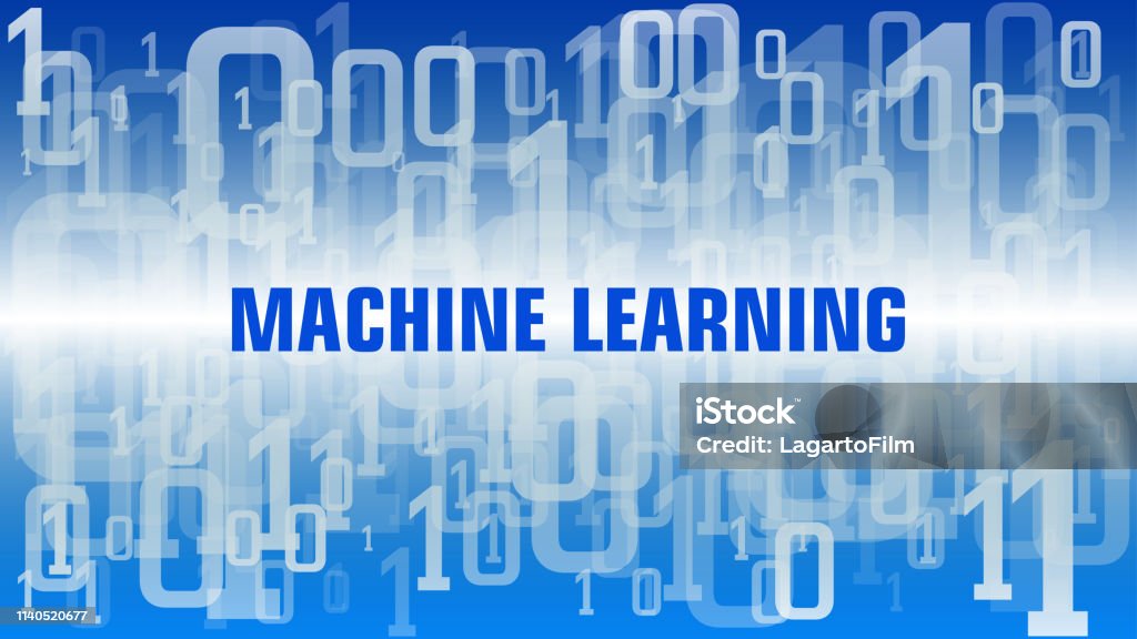 Vector Machine Learning Text Binary Code Abstraction Background Graphic ...