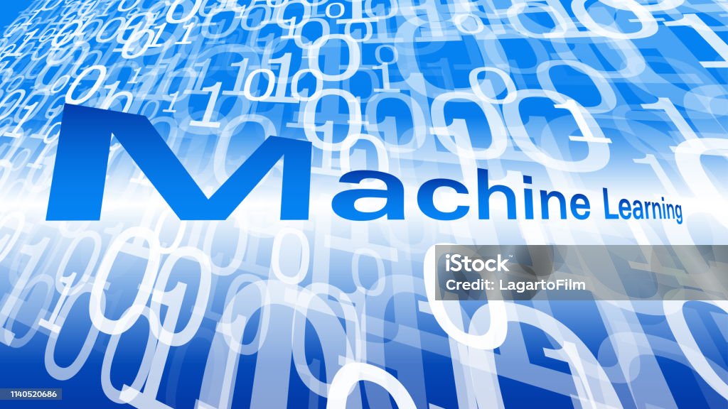 Vector Machine Learning Abstract Background Computer Binary Code Stock ...