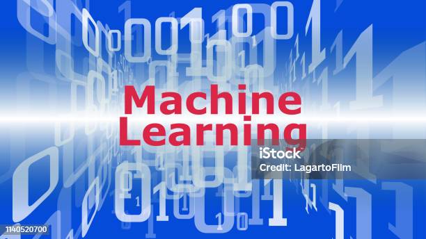 Digital Technology Machine Learning Vector Conception Binary Code ...